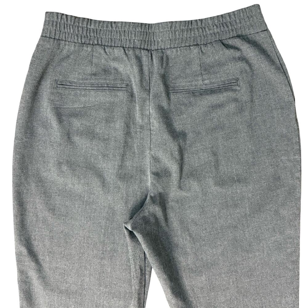 Abercrombie & Fitch Gray Pull On Tapered Leg Front Seam Work Pants Trousers Sz L - Picture 11 of 11